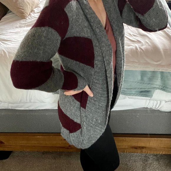 Cozy, Long Sleeve, Shaw Collar Cardigan - Picture 2 of 6
